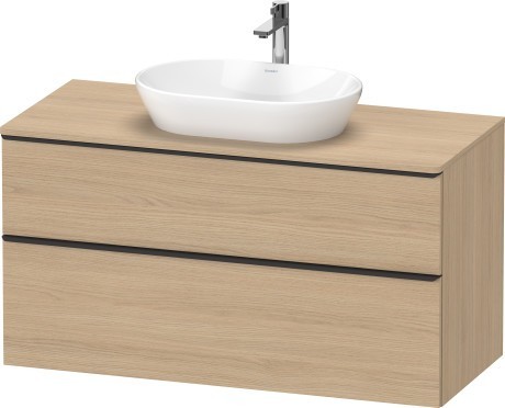 Duravit тумба подвесная под раковину 1200 мм х 550 мм и консолью, d-neo, de496903030 цвет: натуральный дуб