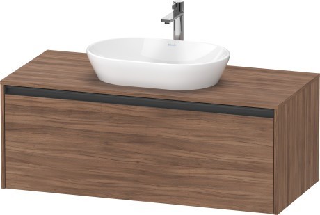 Duravit тумба подвесная под раковину 550 мм х 1200 мм х 459 мм, ketho.2, k24887079790000 цвет: орех натуральный