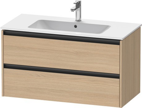 Duravit тумба подвесная под раковину 480 мм х 1010 мм х 550 мм, ketho.2, k25264030300000 цвет: натуральный дуб