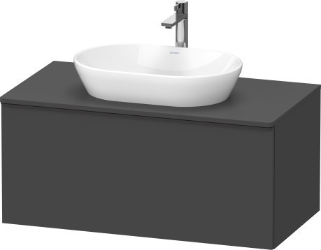 Duravit тумба подвесная под раковину 1000 мм х 550 мм и консолью, d-neo, de494804949 цвет: графит матовый