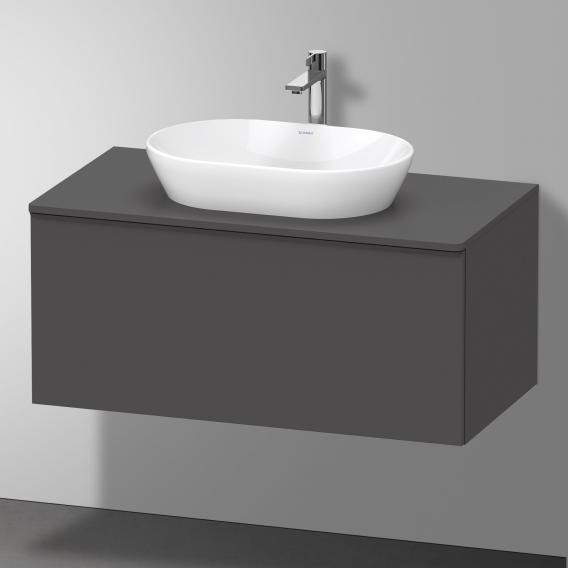 Duravit тумба подвесная под раковину 1000 мм х 550 мм и консолью, d-neo, de494804949 цвет: графит матовый
