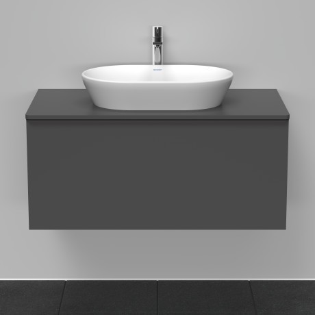 Duravit тумба подвесная под раковину 1000 мм х 550 мм и консолью, d-neo, de494804949 цвет: графит матовый