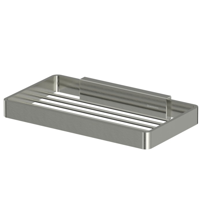 Мыльница-решетка подвесная, Whitecross Cubo nickel brushed, брашированный никель арт. CU2424NIB