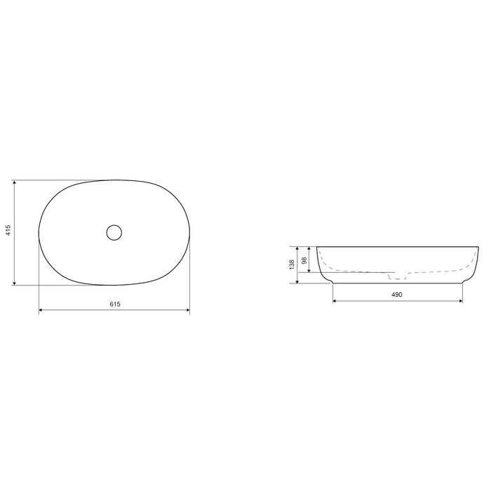 Раковина, накладная 60, Excellent Jima, арт. CEAC.2001.615.WH