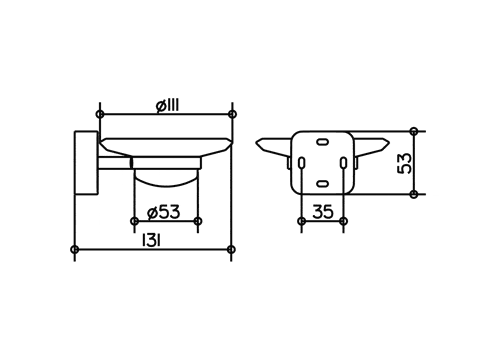 Keuco мыльница хрустальная без подставки, smart, арт. 02355 019000