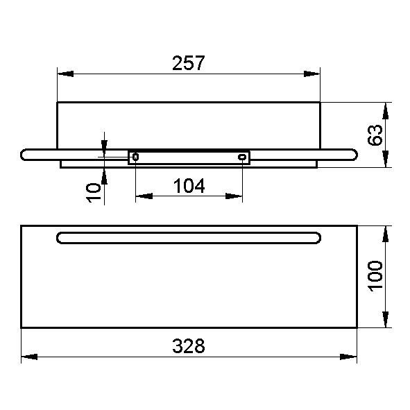Keuco полка со скребком, edition 400, арт. 11559 170000