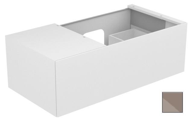 Keuco тумба подвесная под раковину справа с одним выдвижным фронтом, edition 11, трюфель арт. 31154 140000