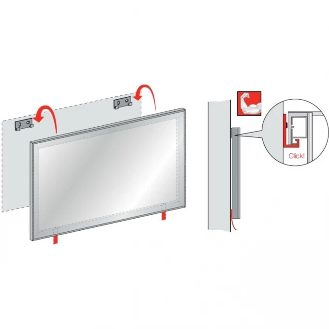 LAUFEN зеркало 25 65x70, FRAME - 4.4740.3.900.144.1