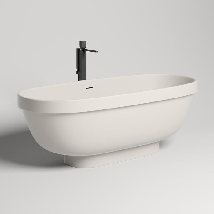 Salini ванна отдельностоящая 180x80, greca, 103121mrf цвет: матовый белый