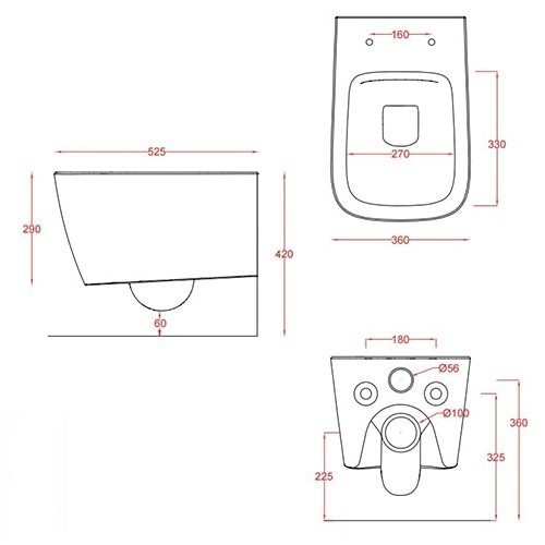 ArtCeram унитаз подвесной, asv003 37 00 a16 цвет: синий