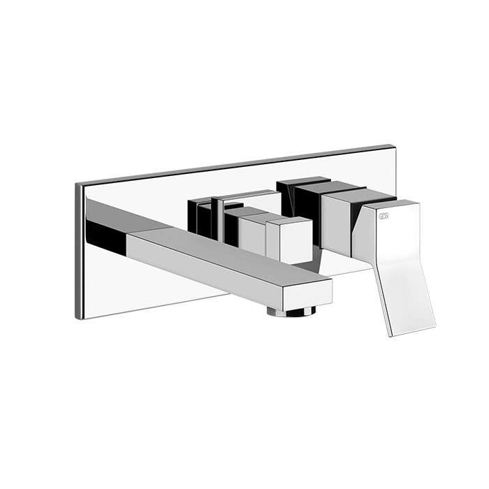Gessi Встраиваемый смеситель с изливом и переключателем PULL, Rettangolo, 53138#031 цвет: хром