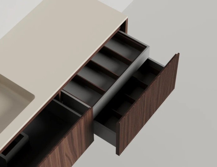 Salini подвесная тумба 1600, domino, 27d216in цвет: коричневый