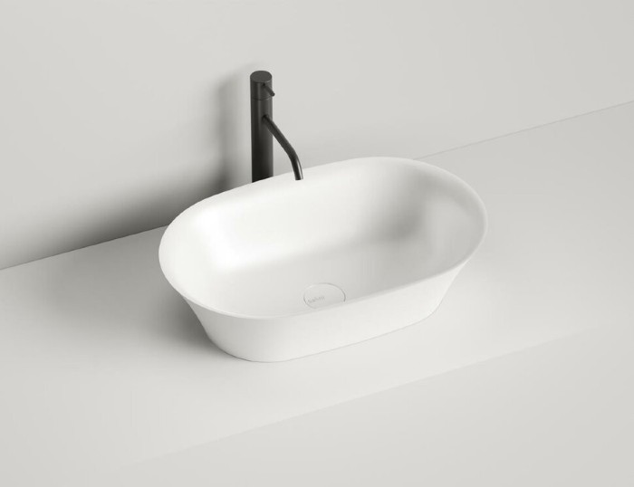 Salini раковина накладная 60x39, mona, 110811g цвет: глянцевый белый