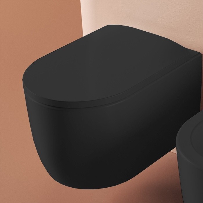 ArtCeram унитаз подвесной, mnv001 17 00 monet цвет: черный матовый