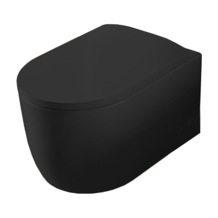 ArtCeram сиденье с крышкой для унитаза, mna001 17 71 monet цвет: черный матовый