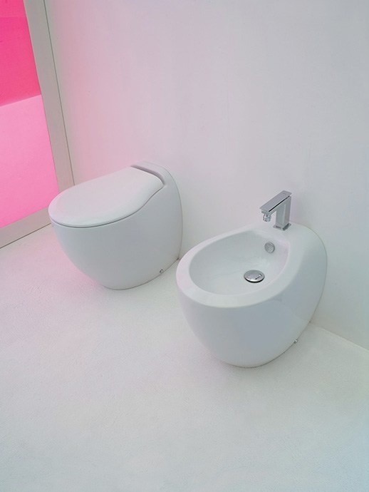 ArtCeram биде (напольное), blb002 01 00 blend цвет: белый глянцевый