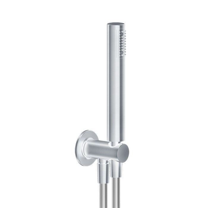 Gessi Душевой комплект, + вывод, держатель, шланг 1,50 м и душевая лейка, Inciso, 58123#149 цвет: finox