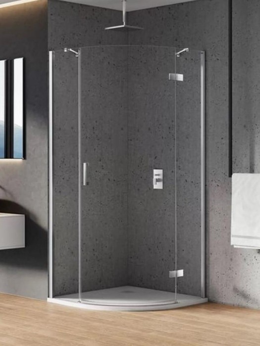 Душевое ограждение new merana r 100x100x195, New trendy New merana chrome, хром арт. K-0329