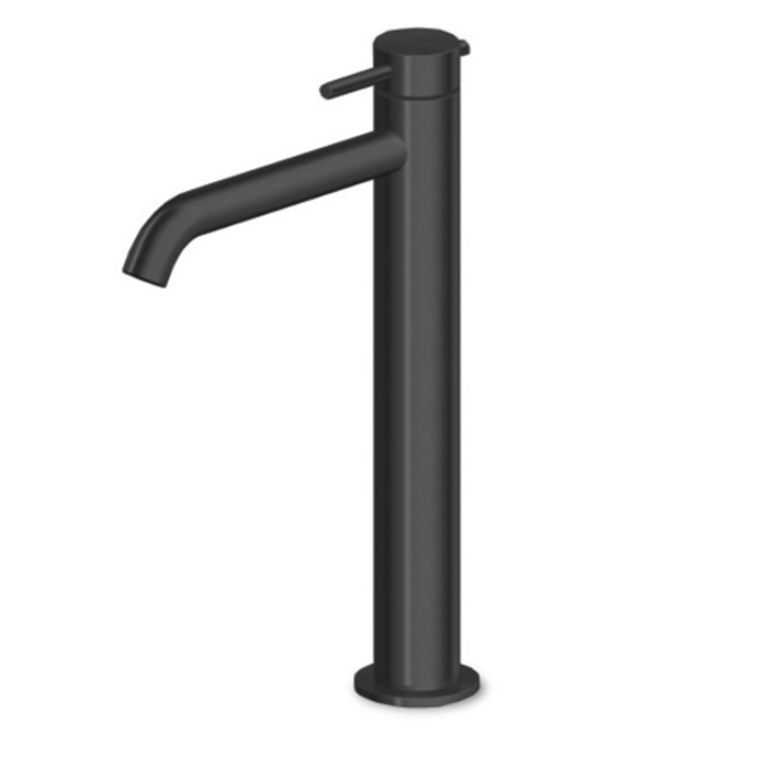 Zucchetti смеситель для раковины, на 1 отв., высокий, helm, brushed total black pvd арт. zhe689.xp81