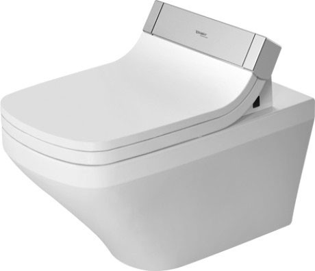 Duravit унитаз подвесной с вертикальным смывом, для sensowash, c покрытием wondergliss, безободковый, durastyle, 25425900001 цвет: белый
