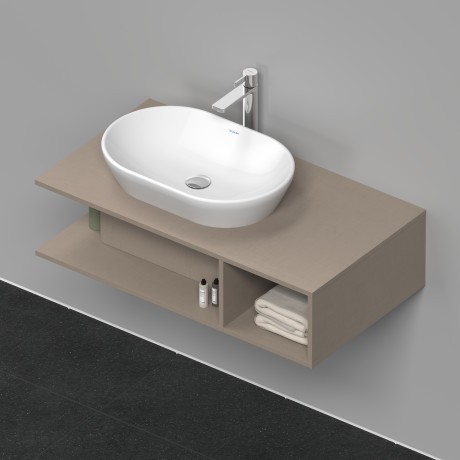 Duravit тумба подвесная под раковину слева 1000 мм х 550 мм, d-neo, de492907575 цвет: лён