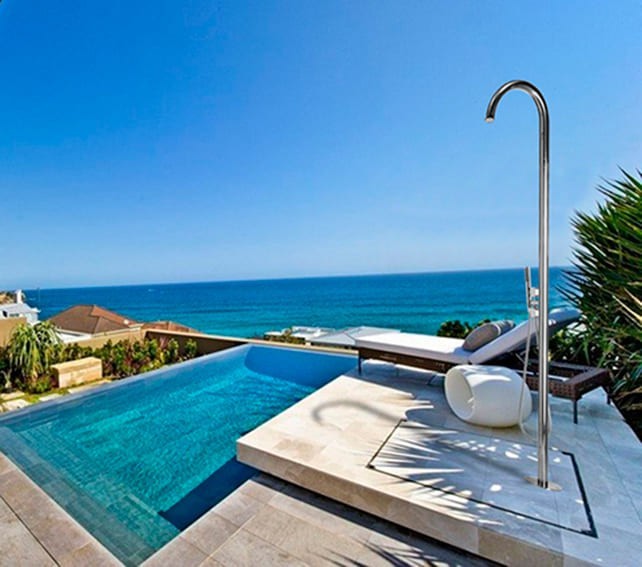 Bossini душевая колонна outdoor/indoor columns floor rubinetti из нержавеющей стали, pool, хром арт. l00359.030