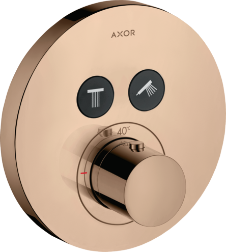 AXOR термостат для душа, ShowerSelect, красное золото арт. 36723300