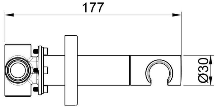 Almar гигиенический душ atthis, арт. e136009.cr