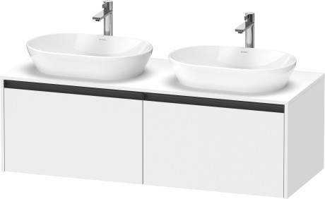 Duravit тумба подвесная под две раковины 550 мм х 1400 мм х 459 мм, ketho.2, k24888b18180000 цвет: белый матовый