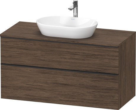 Duravit тумба подвесная под раковину 1200 мм х 550 мм и консолью, d-neo, de496902121 цвет: орех темный