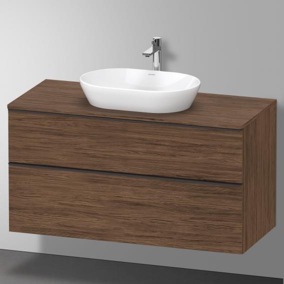 Duravit тумба подвесная под раковину 1200 мм х 550 мм и консолью, d-neo, de496902121 цвет: орех темный