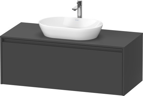 Duravit тумба подвесная под раковину 550 мм х 1200 мм х 459 мм, ketho.2, k24887049490000 цвет: графит матовый