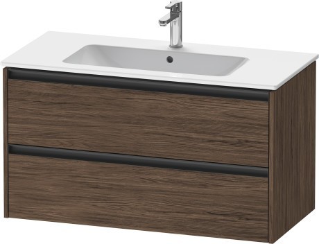 Duravit тумба подвесная под раковину 480 мм х 1010 мм х 550 мм, ketho.2, k25264021210000 цвет: орех темный