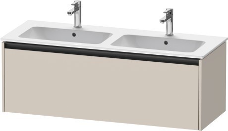 Duravit тумба подвесная под двойную раковину 480 мм х 1210 мм х 440 мм, ketho.2, k25066083830000 цвет: серо-коричневый суперматовый