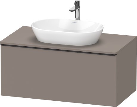 Duravit тумба подвесная под раковину 1000 мм х 550 мм и консолью, d-neo, de494804343 цвет: базальт матовый