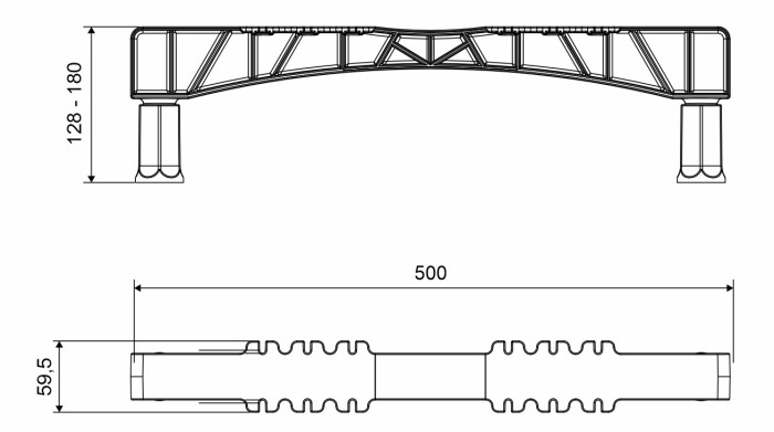 Ножки для ванн, Excellent, арт. NWT-50