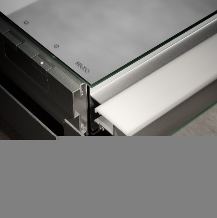 Keuco шкаф с подсветкой для настенного монтажа 127 мм х 800 мм х 710 мм, с 2 поворотными ассиметричными дверцами, somaris, дуб светлый арт. 14502 852200