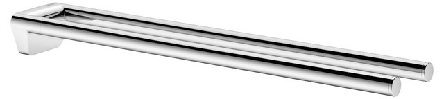 Keuco полотенцедержатель двойной неповоротный collection reva 450 мм, сollection reva, хром арт. 12818 010000