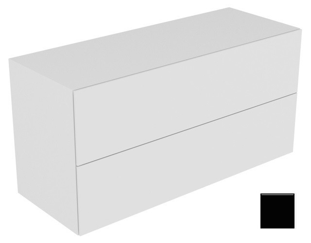 Keuco тумба боковая подвесная с двумя выдвижными фронтами, edition 11, черный арт. 31327 330000