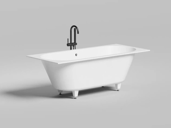 Salini ванна встраиваемая 170x75, ornella, 103423mrh цвет: матовый белый