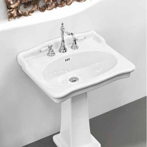 ArtCeram раковина для ванной комнаты, hel002 01 00 3f hermitage цвет: белый глянцевый