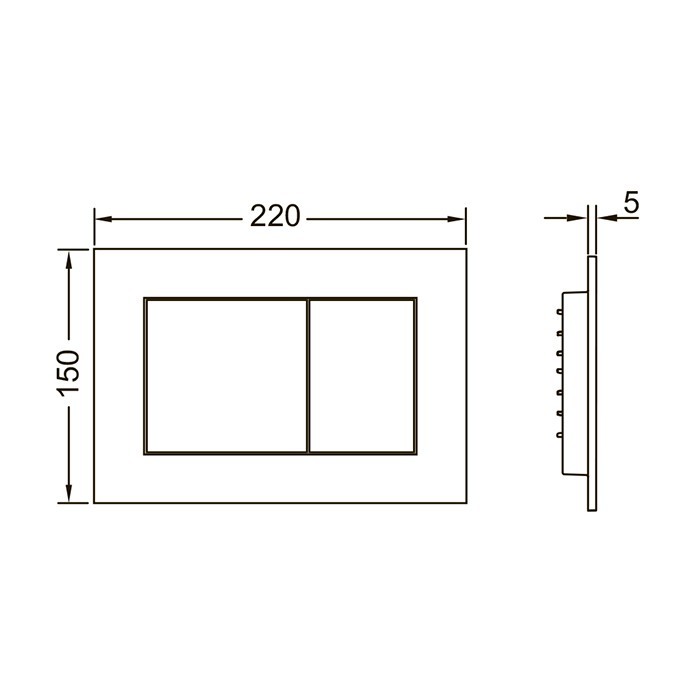 TECE клавиша смыва, белый матовый, now - 9240417