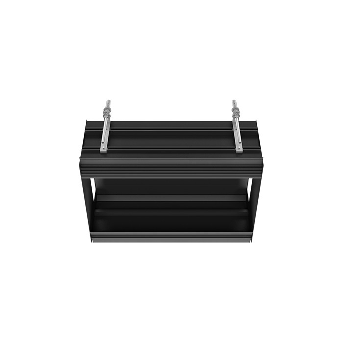 Gessi Профиль линейный 670 мм, без подготовки под модули, Binario, 61015#299 цвет: black xl