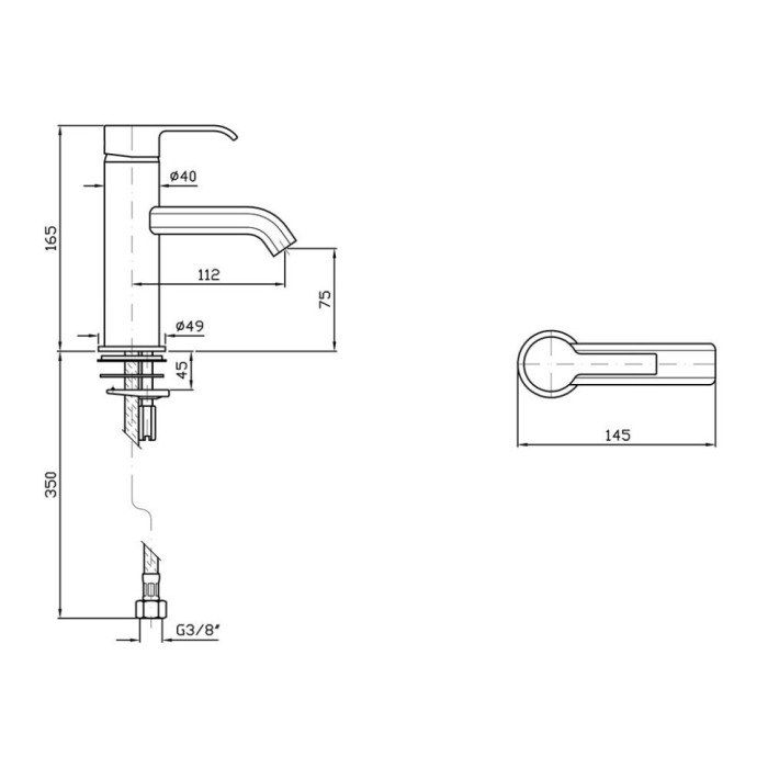 Zucchetti однорычажный смеситель для раковины на 1 отверстие без донного клапана, on, хром арт. zon594