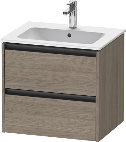 Duravit тумба подвесная под раковину 480 мм х 610 мм х 550 мм, ketho.2, k25262035350000 цвет: дуб терра