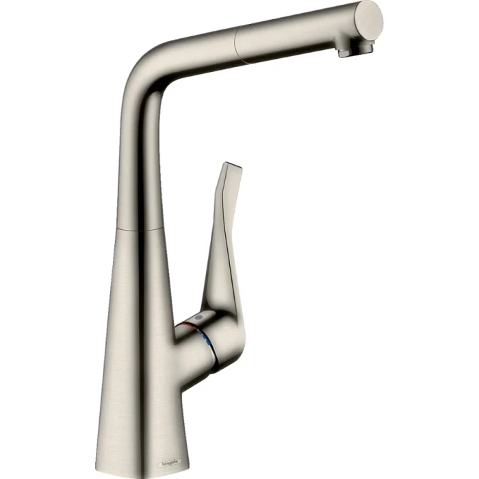 Hansgrohe смеситель для кухни, Metris M71, нержавеющая сталь арт. 73812800