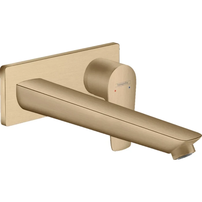 Hansgrohe смеситель для раковины без донного клапана, Talis E, бронза арт. 71734140