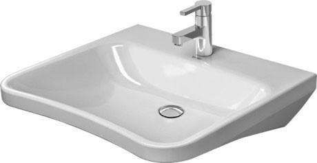 Duravit раковина медицинская подвесная с одним отверстием под смеситель, без перелива, durastyle, 2330650000 цвет: белый