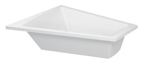Duravit акриловая ванна 1800 х 1400 c наклоном для спины слева, paiova, 700216000000000 цвет: белый