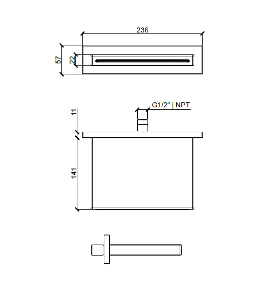 Almar излив для ванны waterfalls and bath spout, арт. e044086.mb